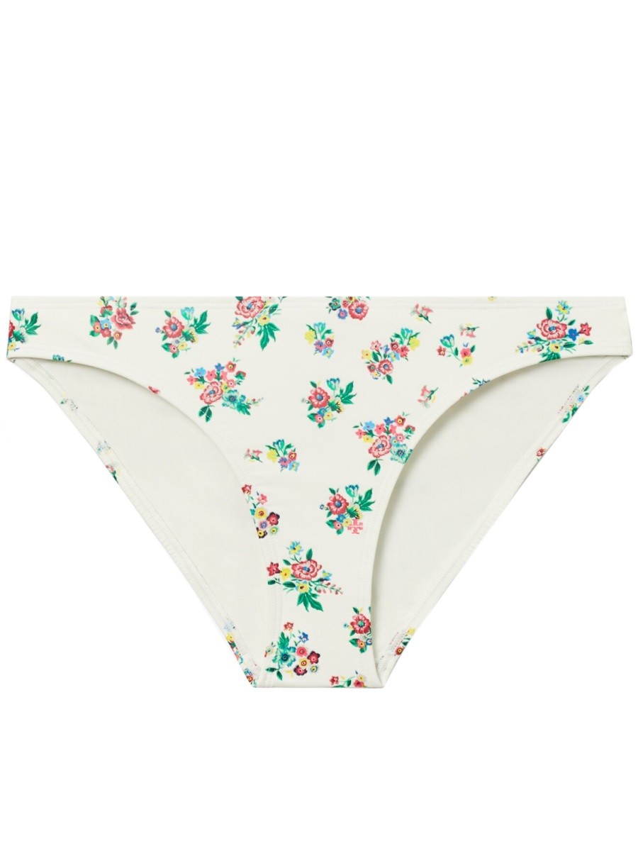 Tory Burch Women's Floral Print Bikini Bottom Multicolor