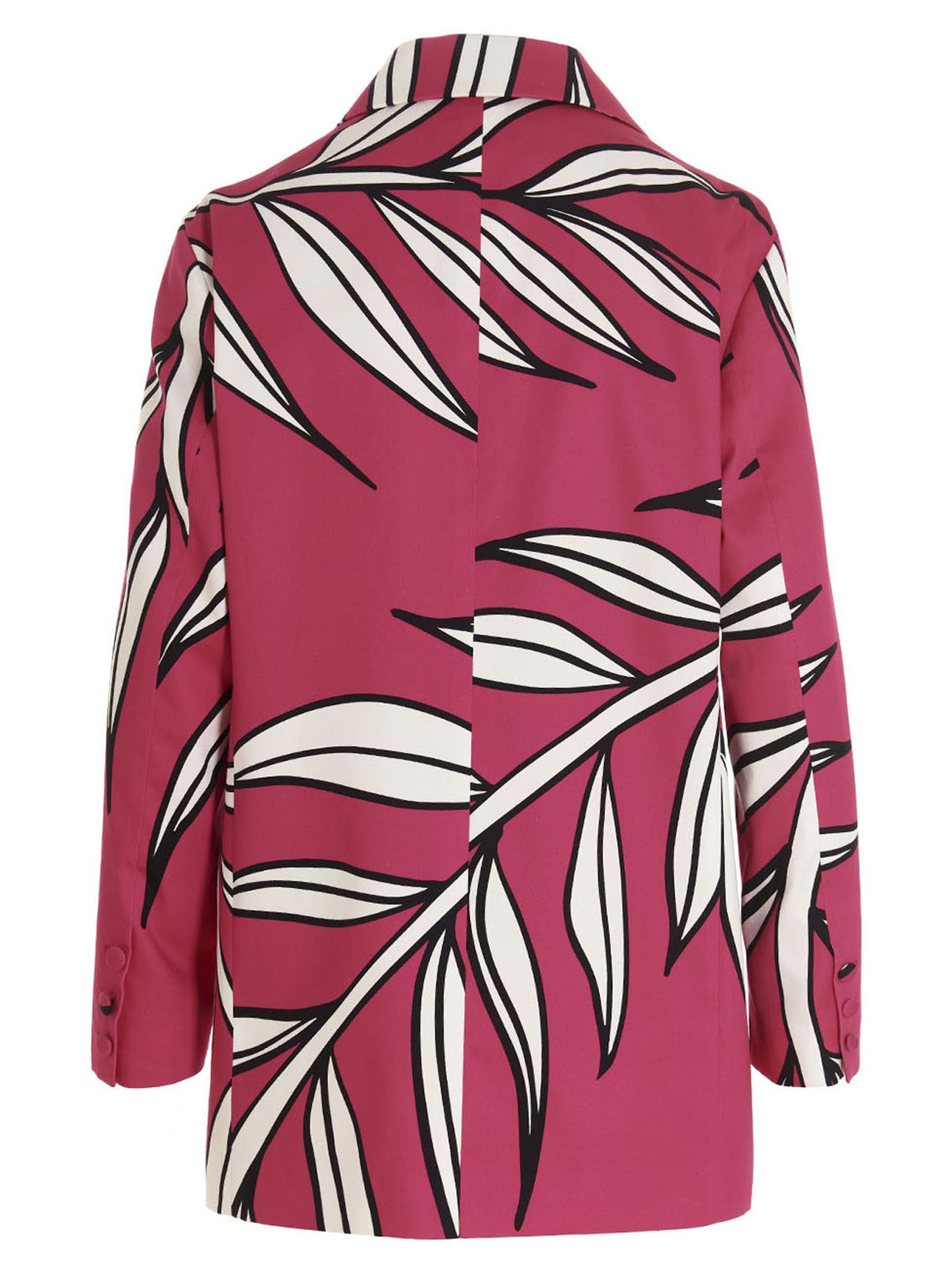 Rochas Floral Print Blazer Jacket Pink
