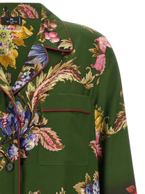 ETRO Floral Print Shirt Green