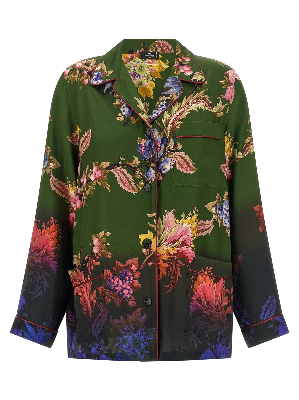 ETRO Floral Print Shirt Green