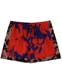 Dries Van Noten Men's Floral Print Swimsuit Red
