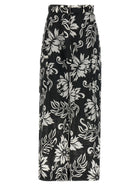Sacai Floral Print Trousers White