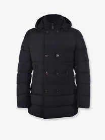 MooRER Men's Florio Kn Padded and Quilted Down Jacket Blue
