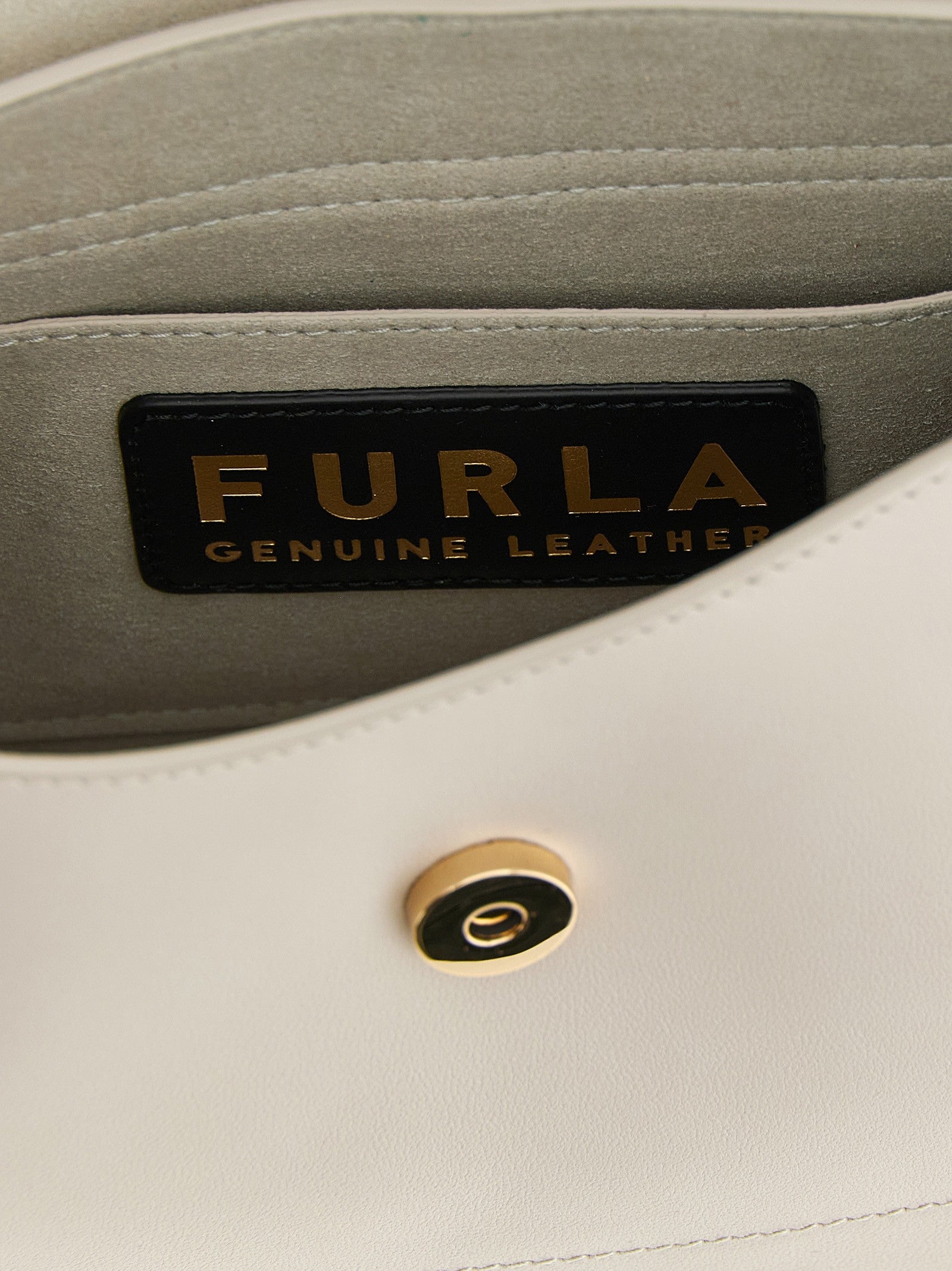 Furla Flow Shoulder Bag Beige