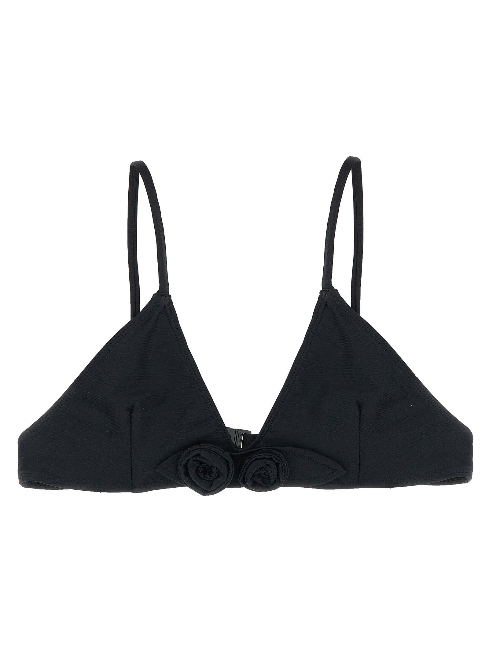 Coperni Flower Bikini Top Black