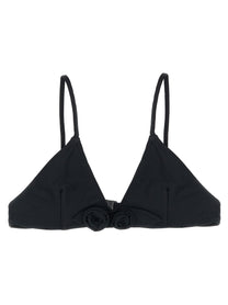 Coperni Flower Bikini Top Black