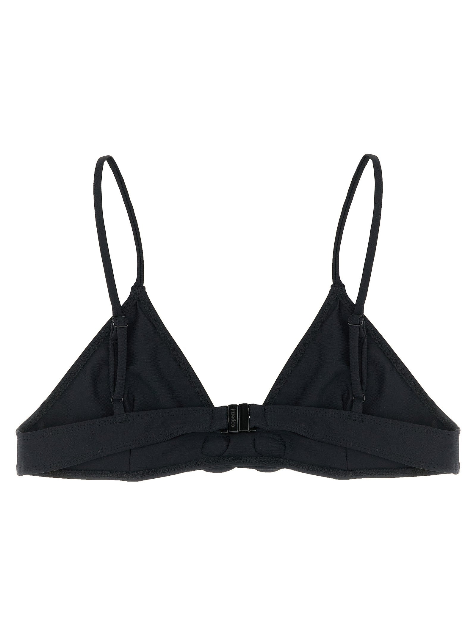 Coperni Flower Bikini Top Black