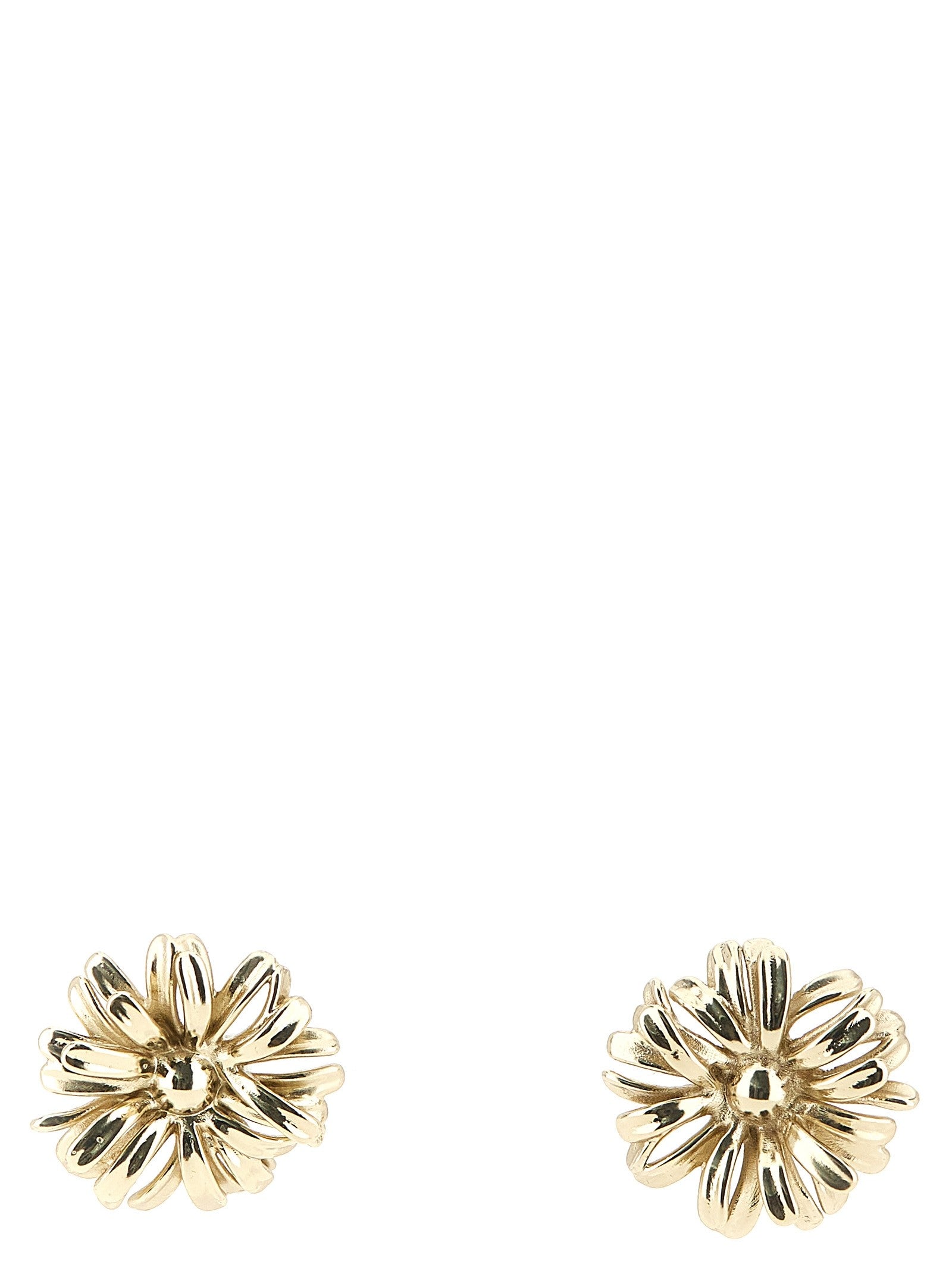 Dries Van Noten Flower Earrings Gold