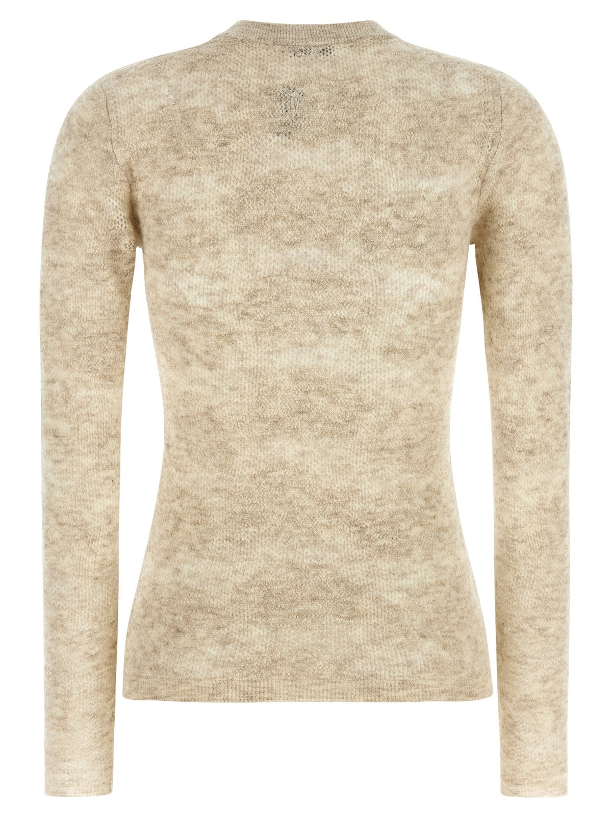 Brunello Cucinelli Flower Lace Sweater Beige, view 2