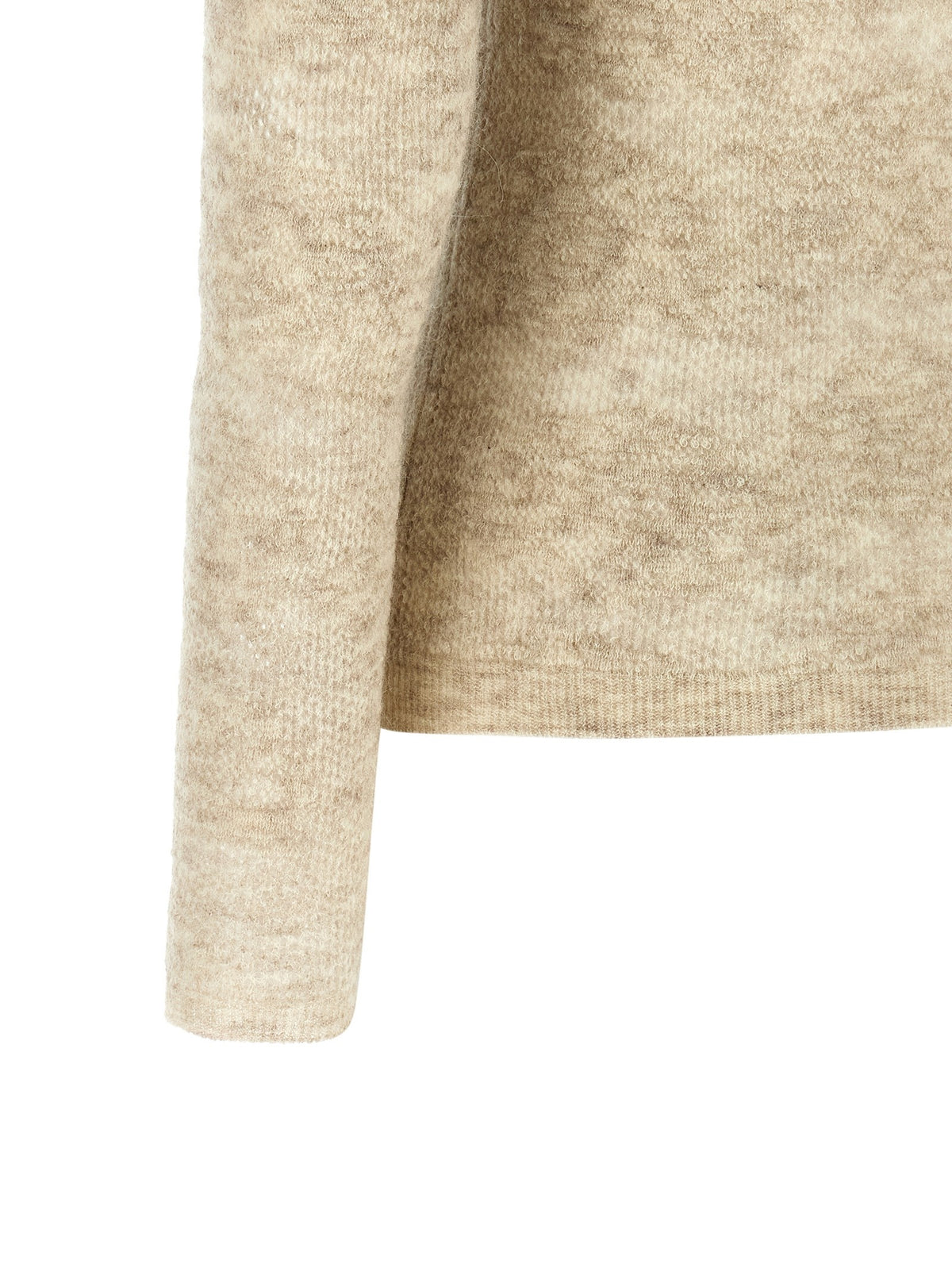 Brunello Cucinelli Flower Lace Sweater Beige, view 4