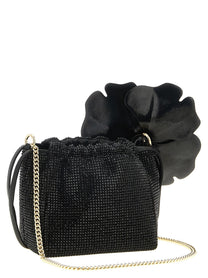 Pinko Flower Pouch Black