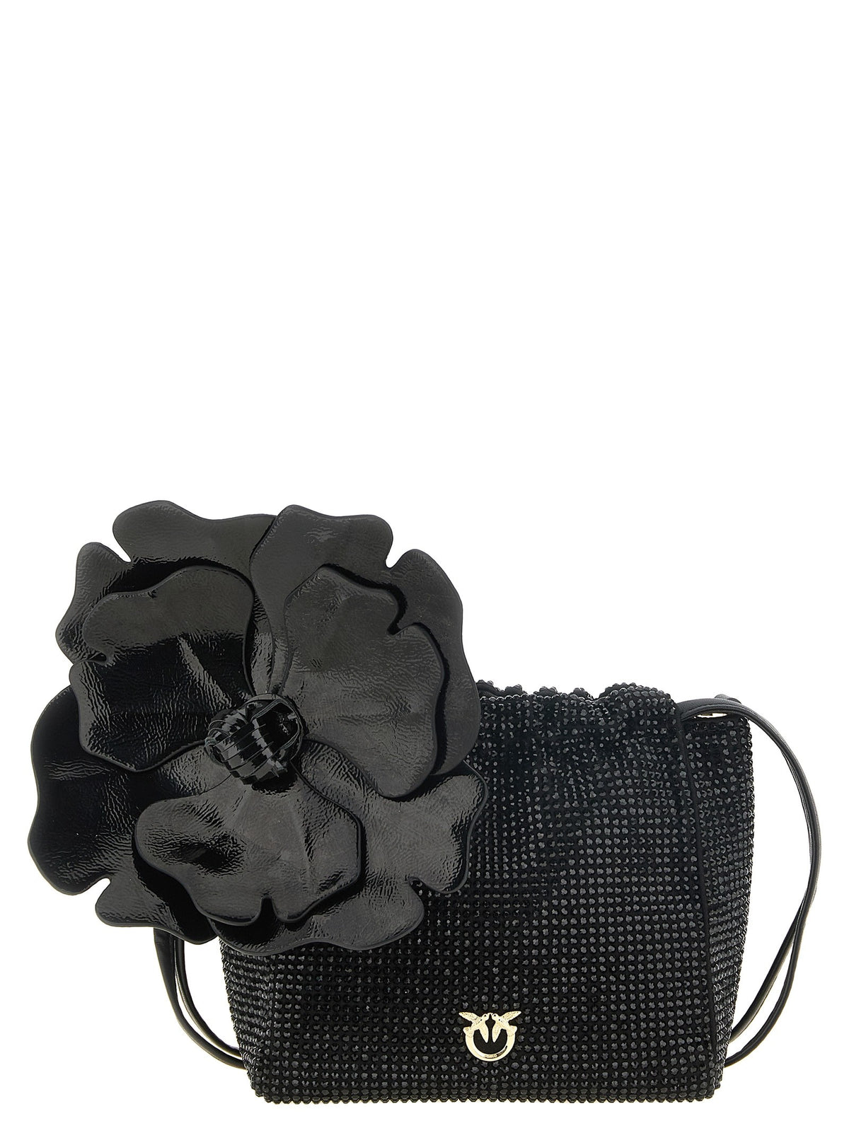 Pinko Flower Pouch Black