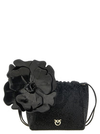 Pinko Flower Pouch Black