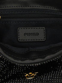 Pinko Flower Pouch Black