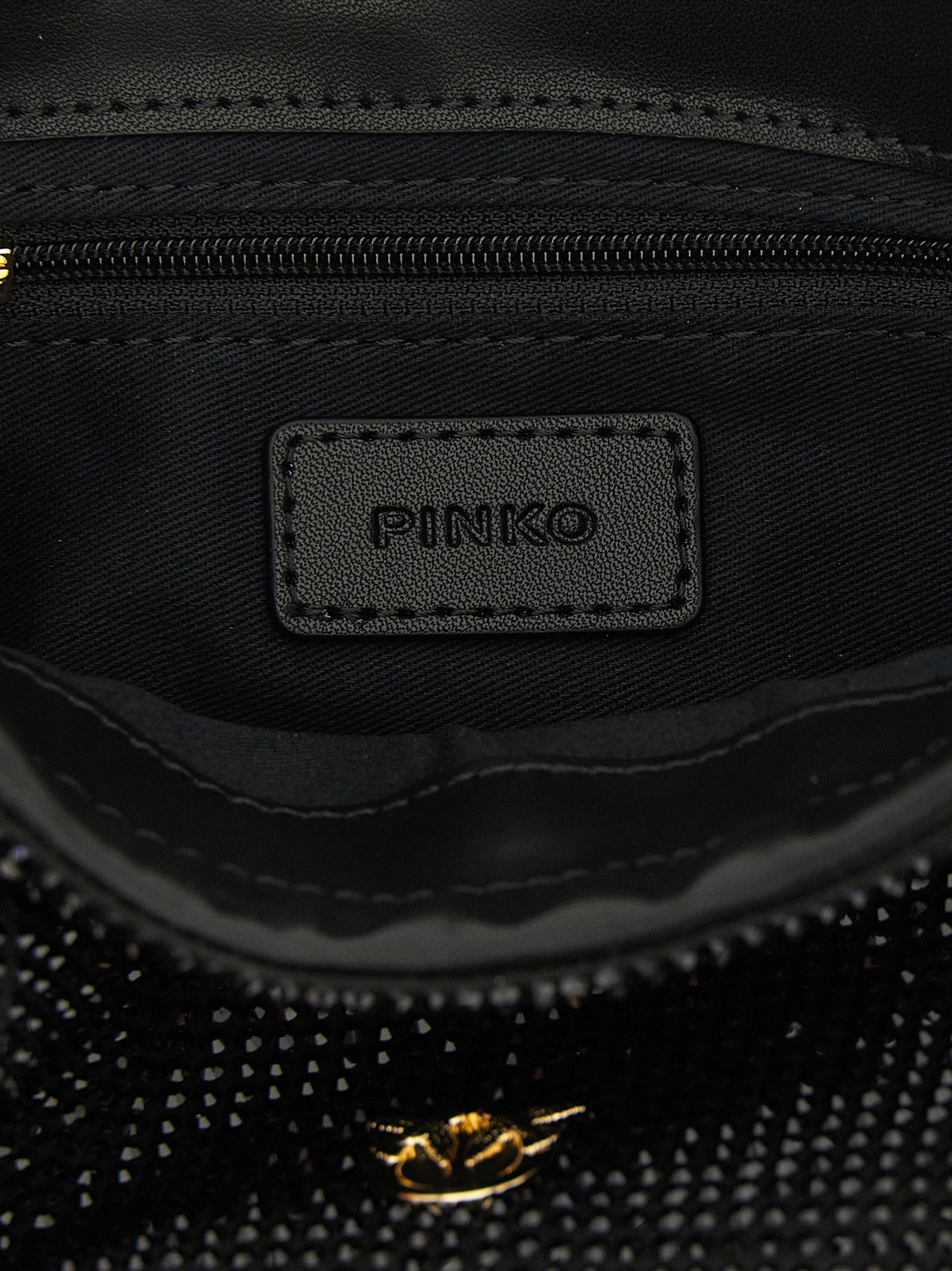 Pinko Flower Pouch Black