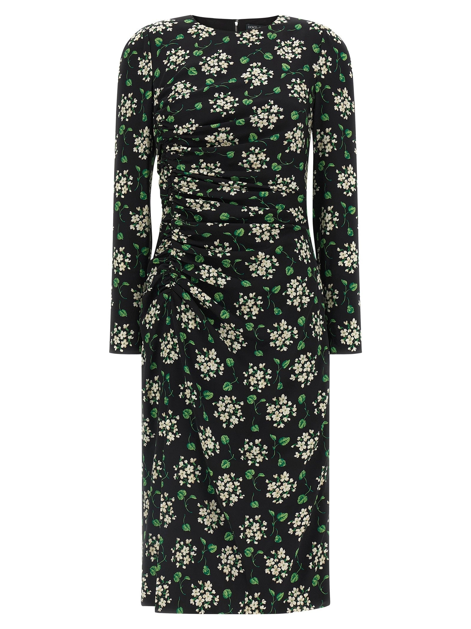Dolce &amp; Gabbana Flower Print Dress Black