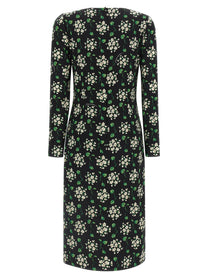 Dolce &amp; Gabbana Flower Print Dress Black