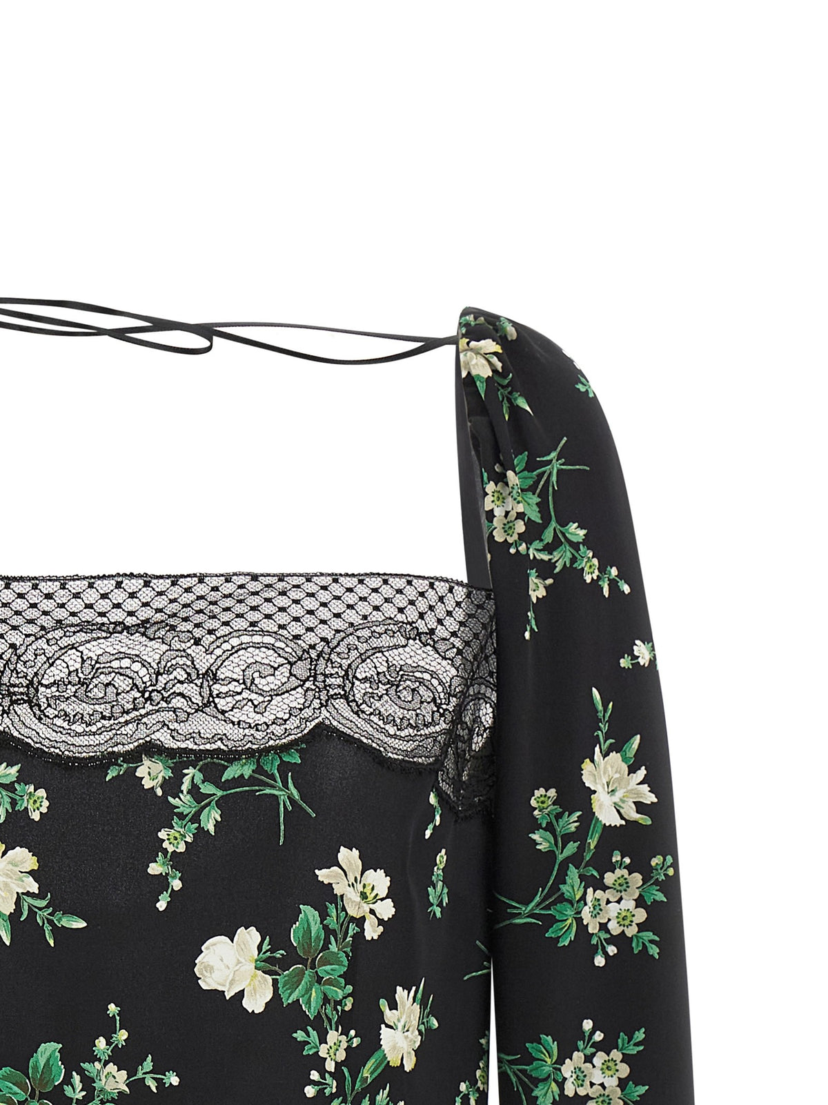 Dolce &amp; Gabbana Flower Print Top Black