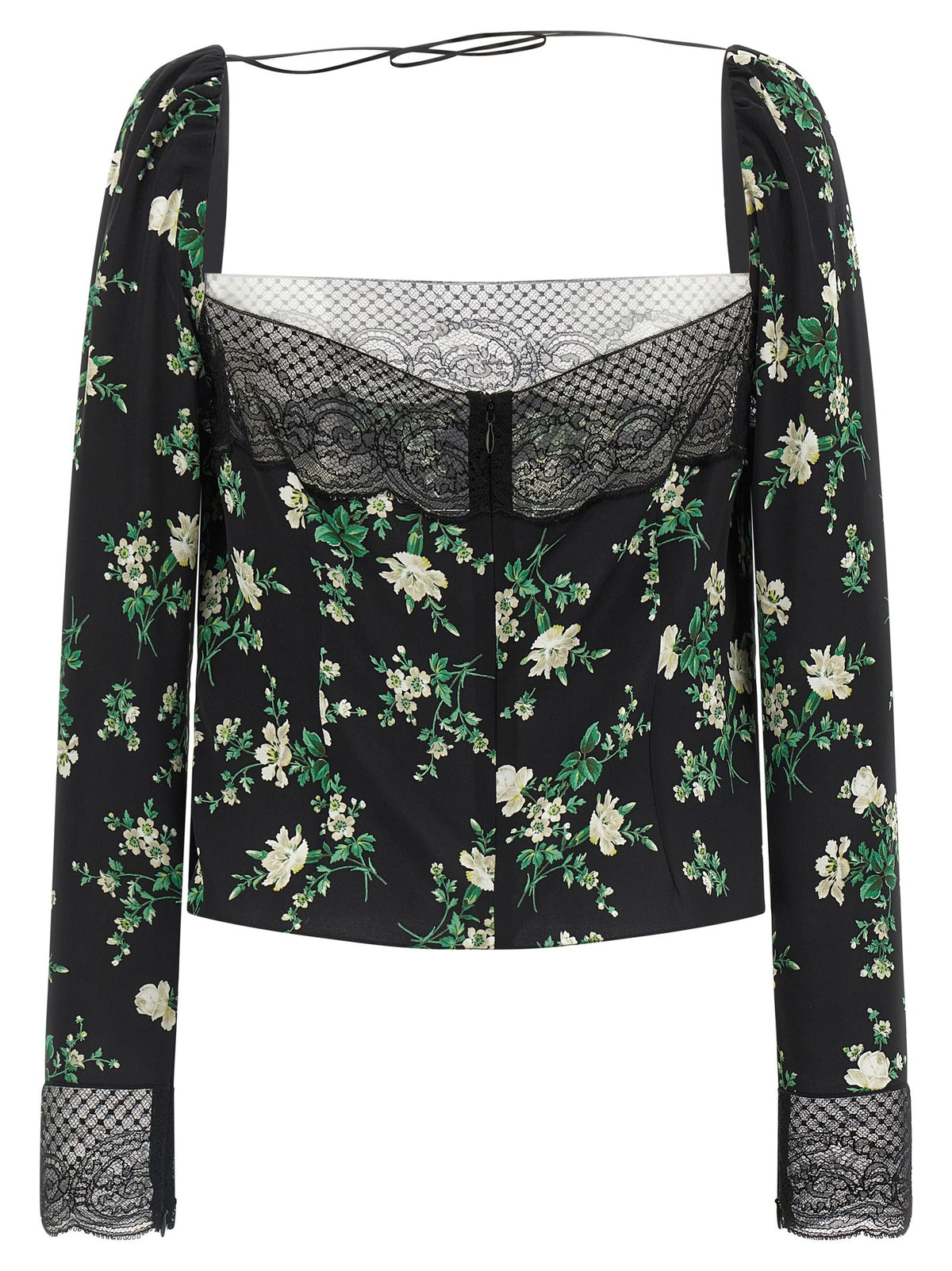 Dolce &amp; Gabbana Flower Print Top Black