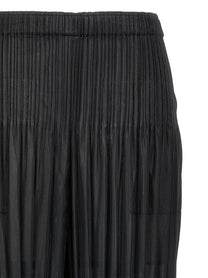 Pleats Please Issey Miyake Fluffy Basics Pants Black