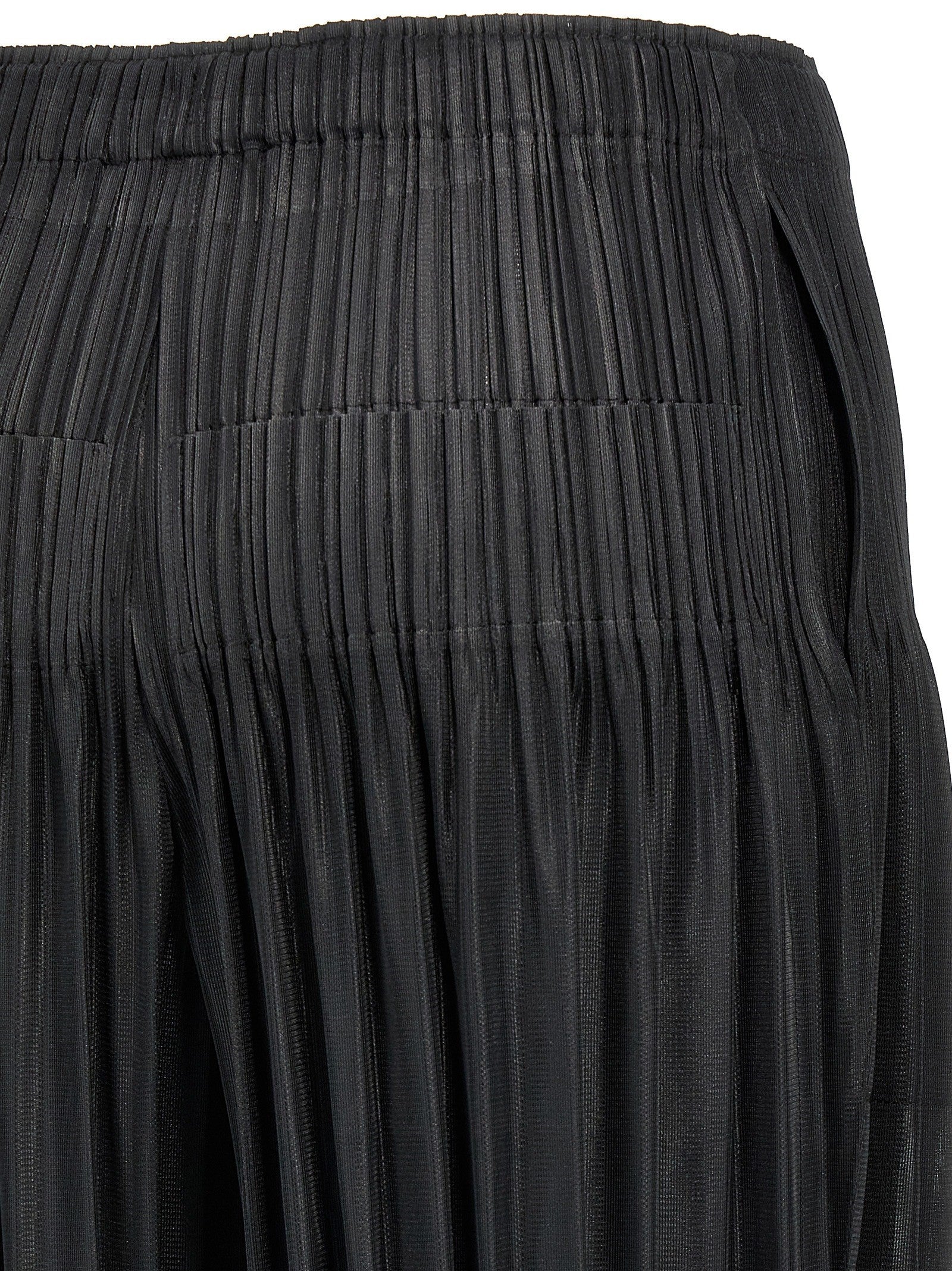 Pleats Please Issey Miyake Fluffy Basics Pants Black