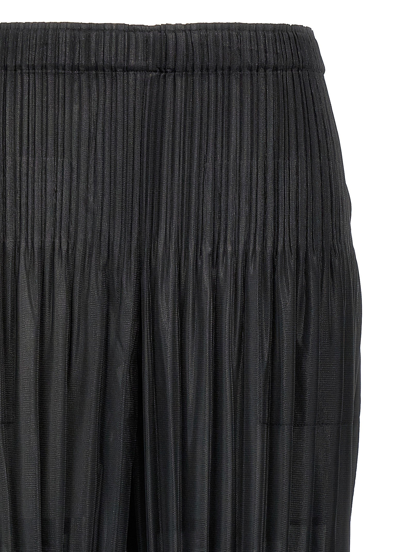 Pleats Please Issey Miyake Fluffy Basics Pants Black