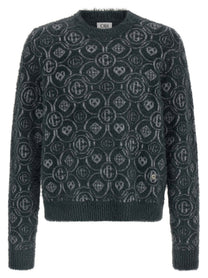 Casablanca Fluffy Monogram Sweater Grey