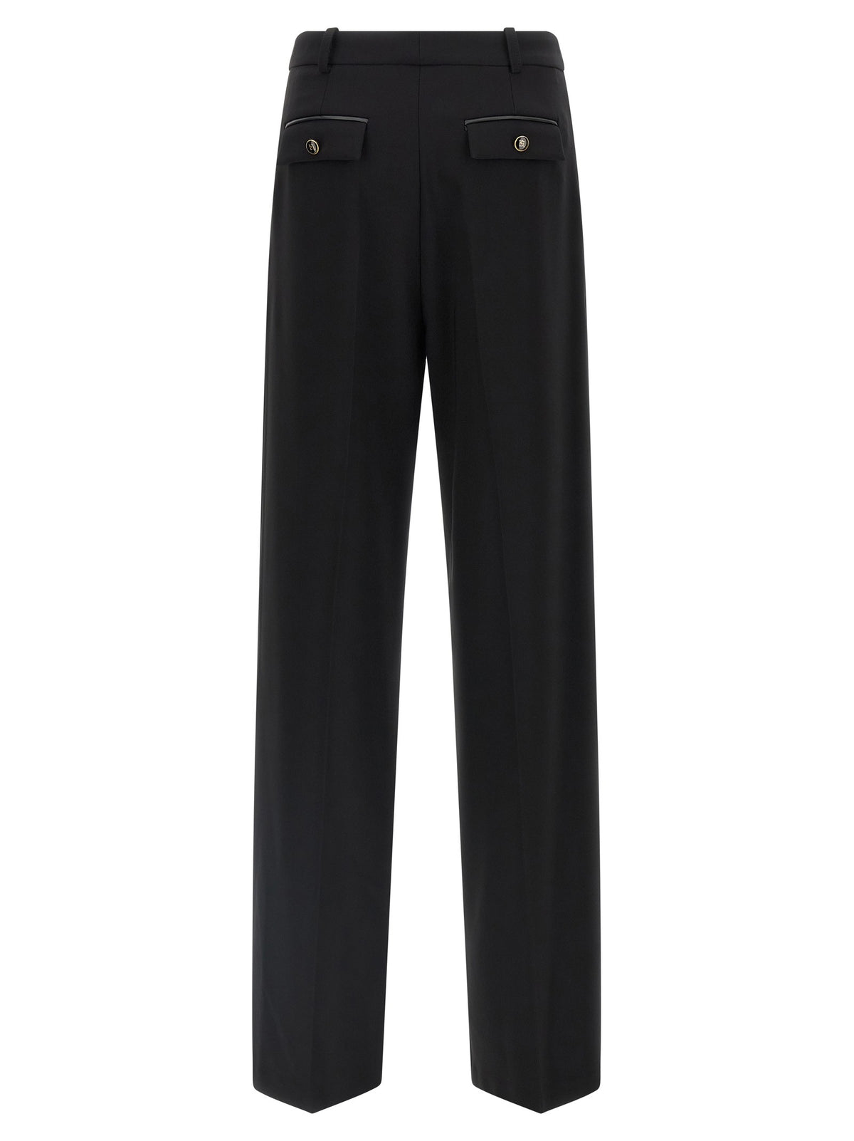 Elisabetta Franchi Fluid Cady Pants Black, view 2