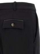 Elisabetta Franchi Fluid Cady Pants Black, view 4