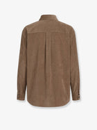 Brunello Cucinelli Women's Fluid Corduroy Shirt Brown