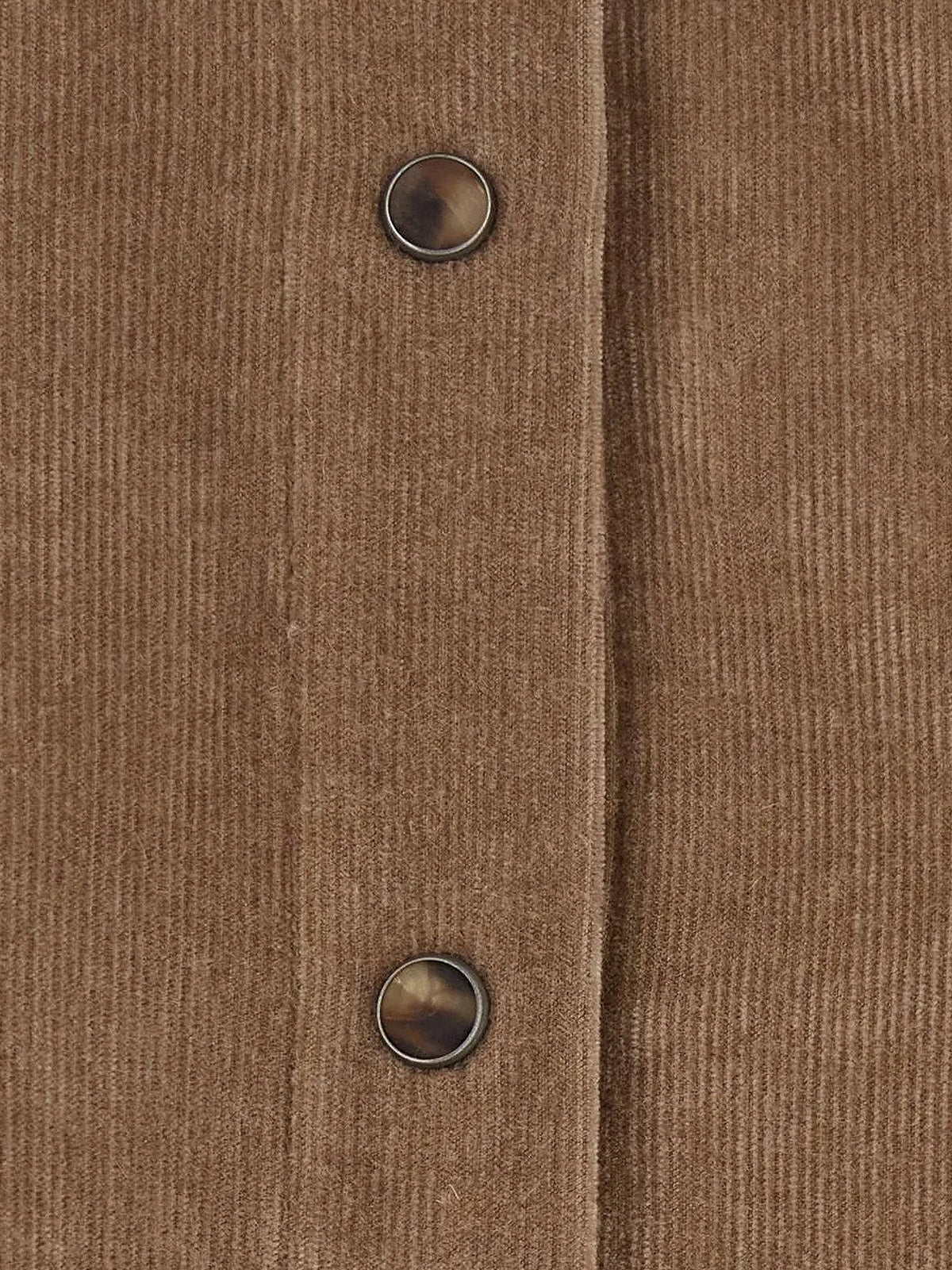 Brunello Cucinelli Women's Fluid Corduroy Shirt Brown