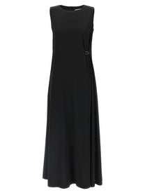 Herno Fluid Diagonal Dress Black