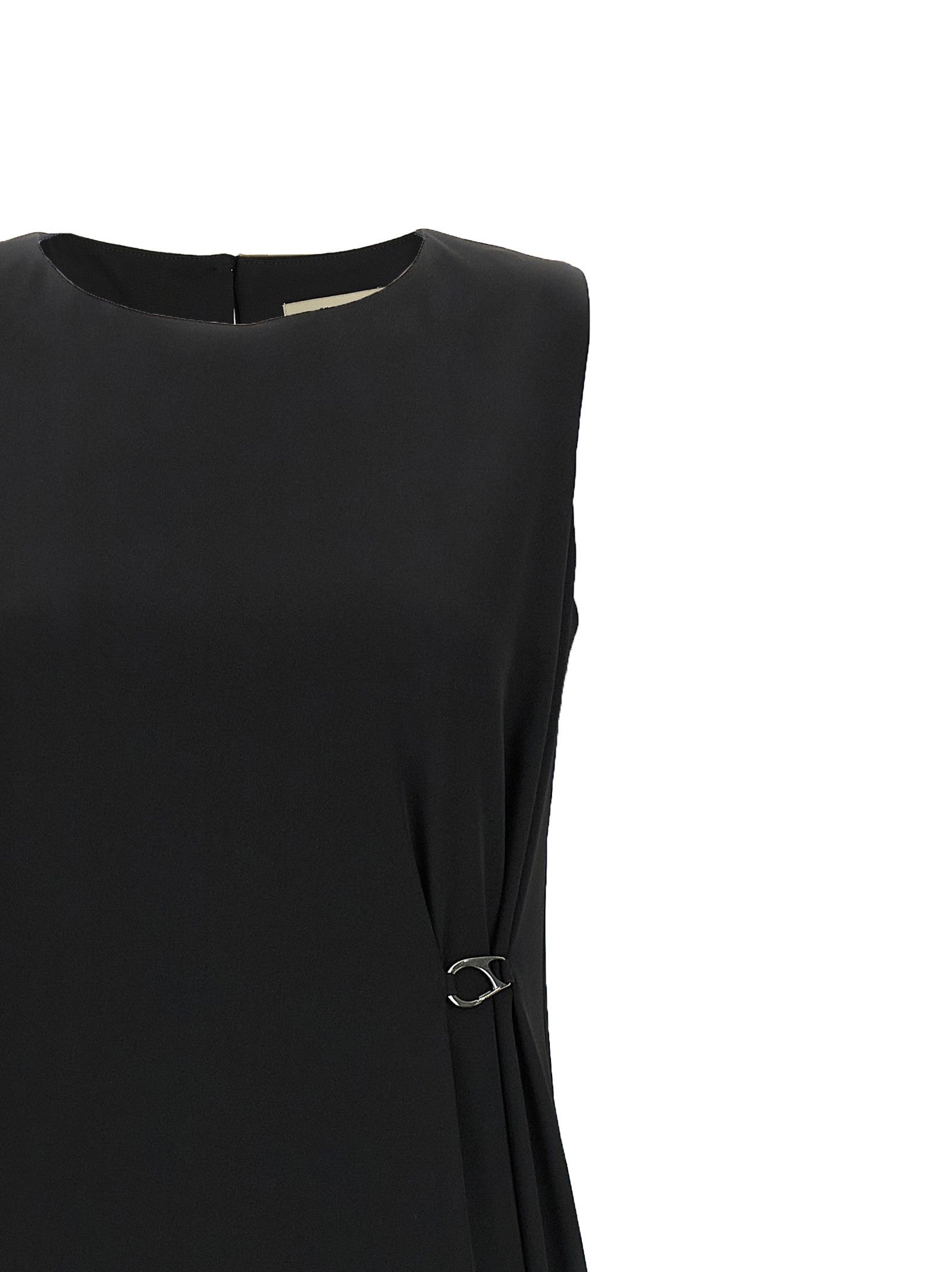 Herno Fluid Diagonal Dress Black