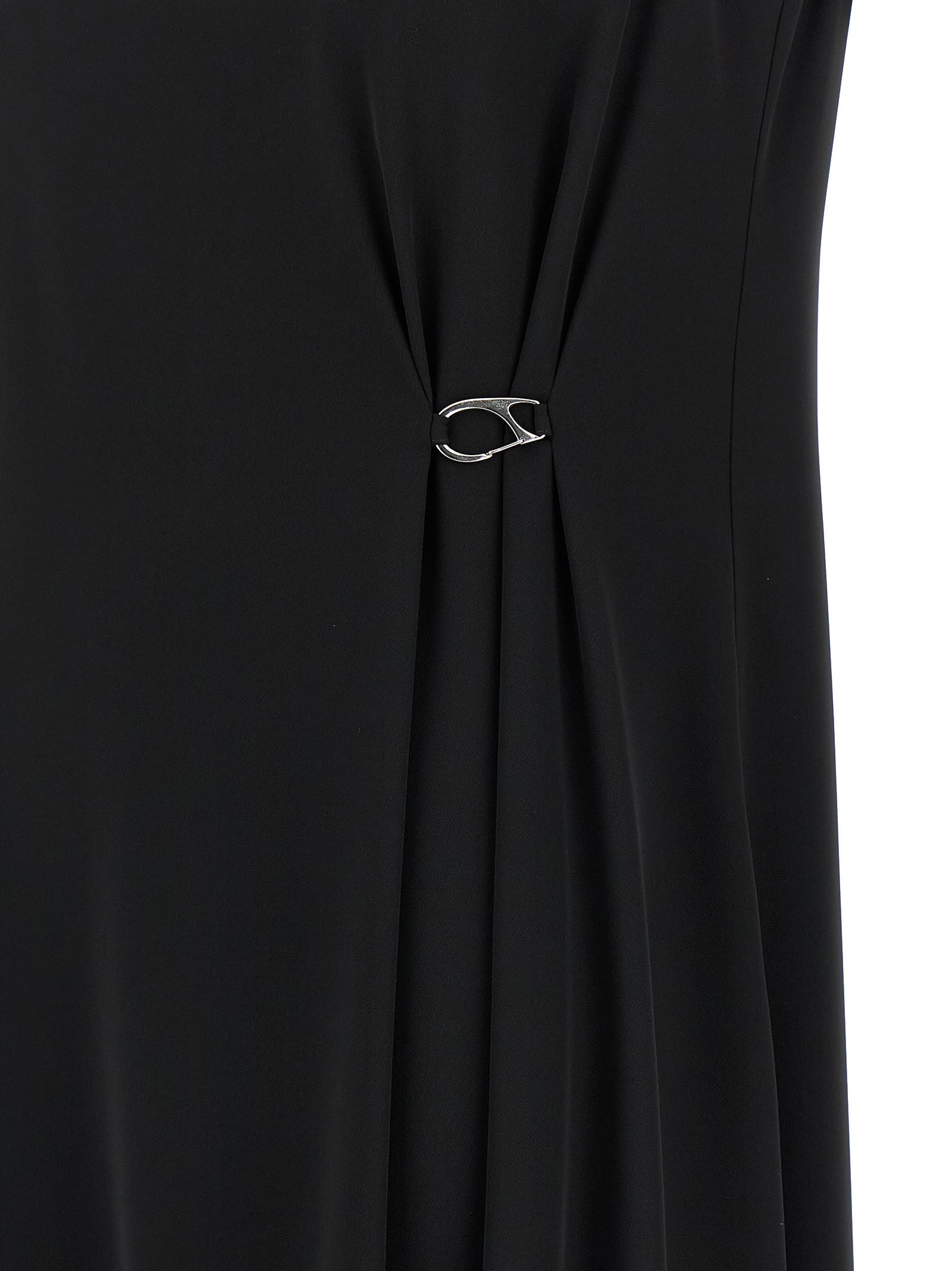 Herno Fluid Diagonal Dress Black