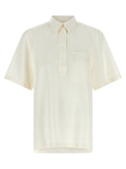 Toteme Fluid Polo Shirt White