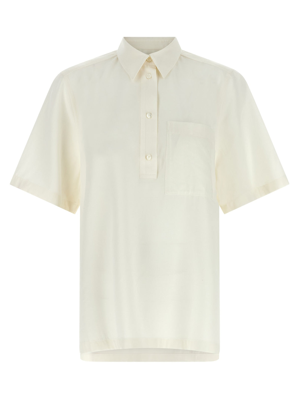 Toteme Fluid Polo Shirt White