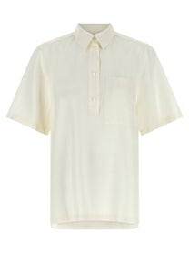 Toteme Fluid Polo Shirt White