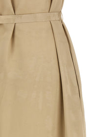 Peserico Fluid Viscose Dress Beige