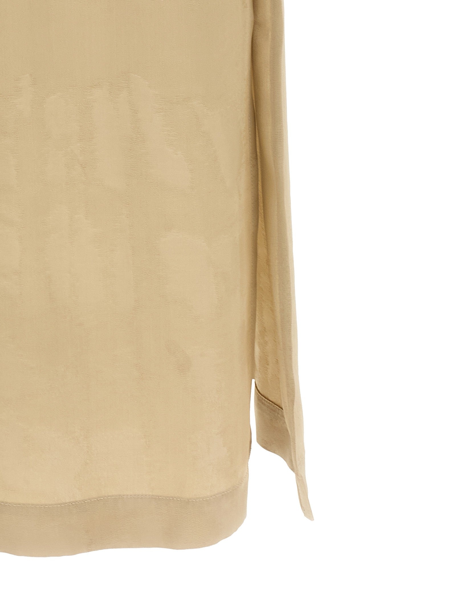 Peserico Fluid Viscose Dress Beige