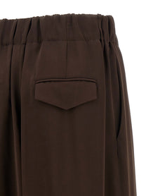 Jil Sander Fluid Viscose Pants Brown