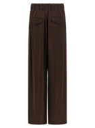 Jil Sander Fluid Viscose Pants Brown, view 2