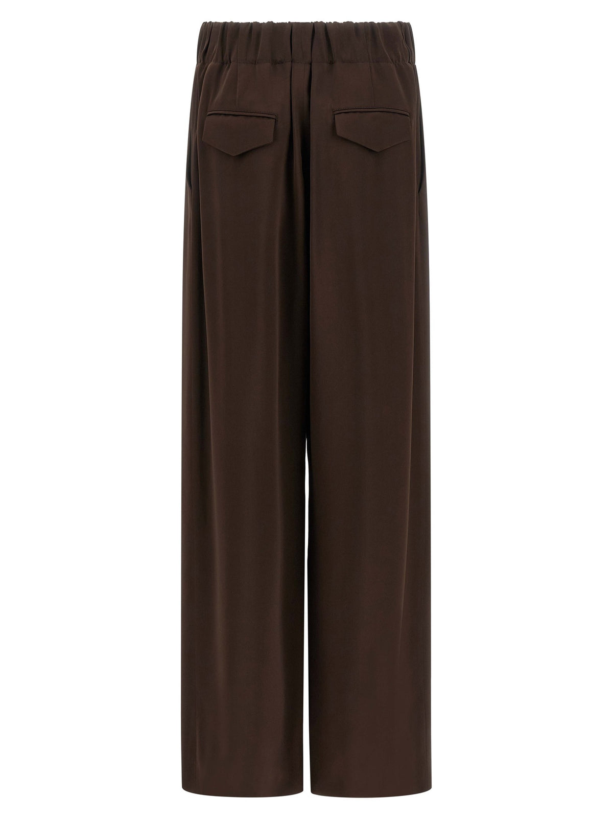 Jil Sander Fluid Viscose Pants Brown