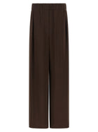 Jil Sander Fluid Viscose Pants Brown