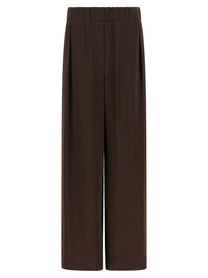 Jil Sander Fluid Viscose Pants Brown