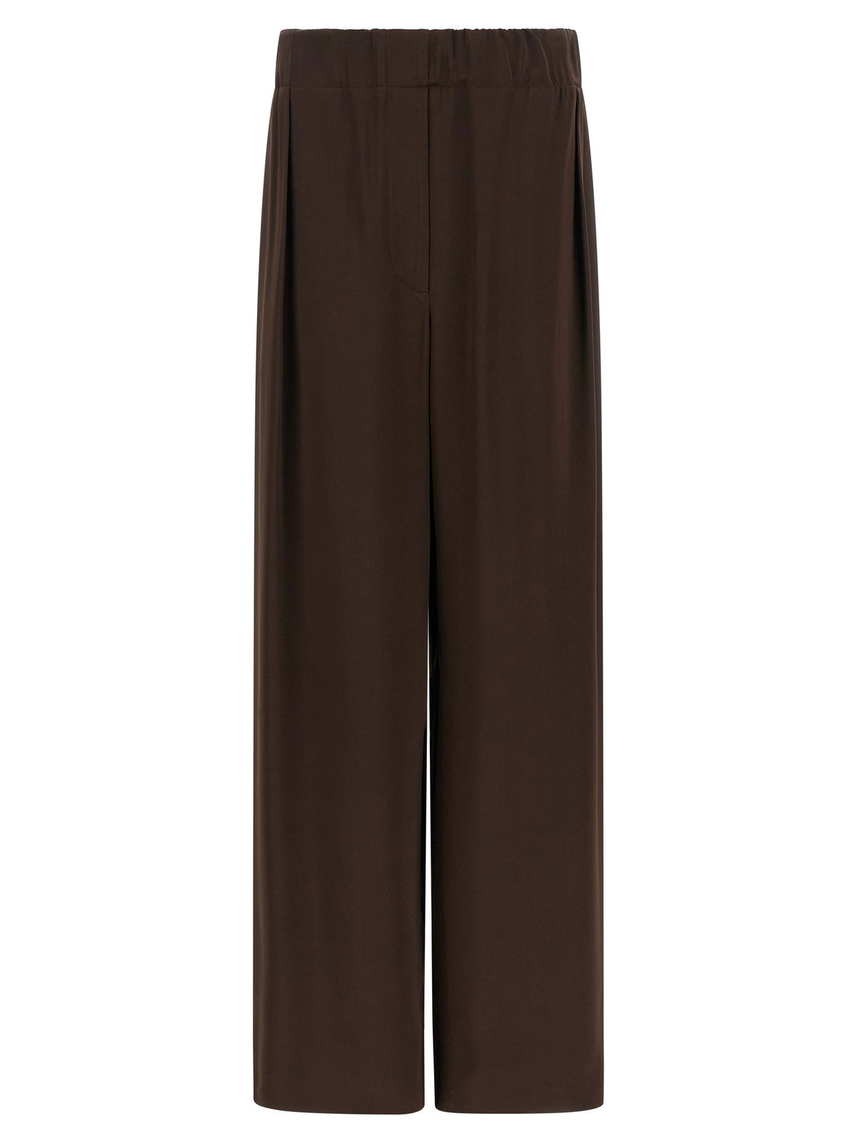 Jil Sander Fluid Viscose Pants Brown