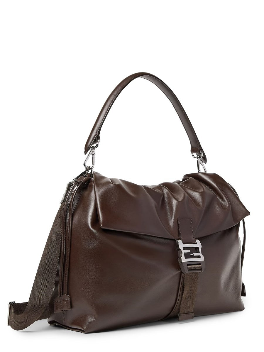 Fendi Unisex Flux Messenger Bag Brown, view 3