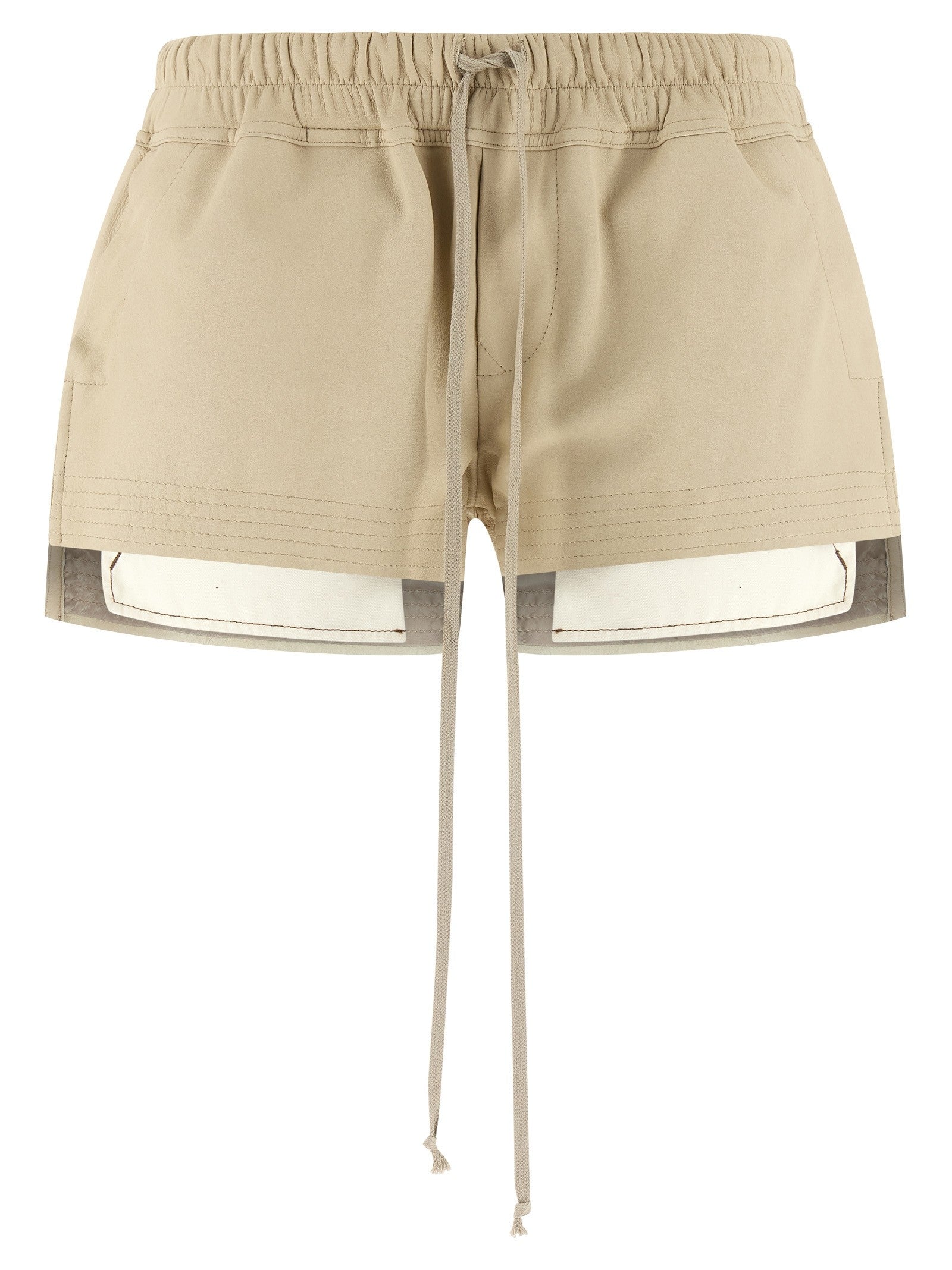 Rick Owens Fog Boxers Shorts Beige