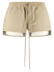 Rick Owens Fog Boxers Shorts Beige
