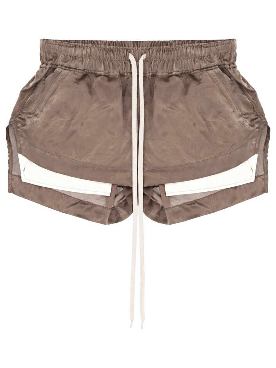 Rick Owens Women's Fog Boxers Shorts Brown