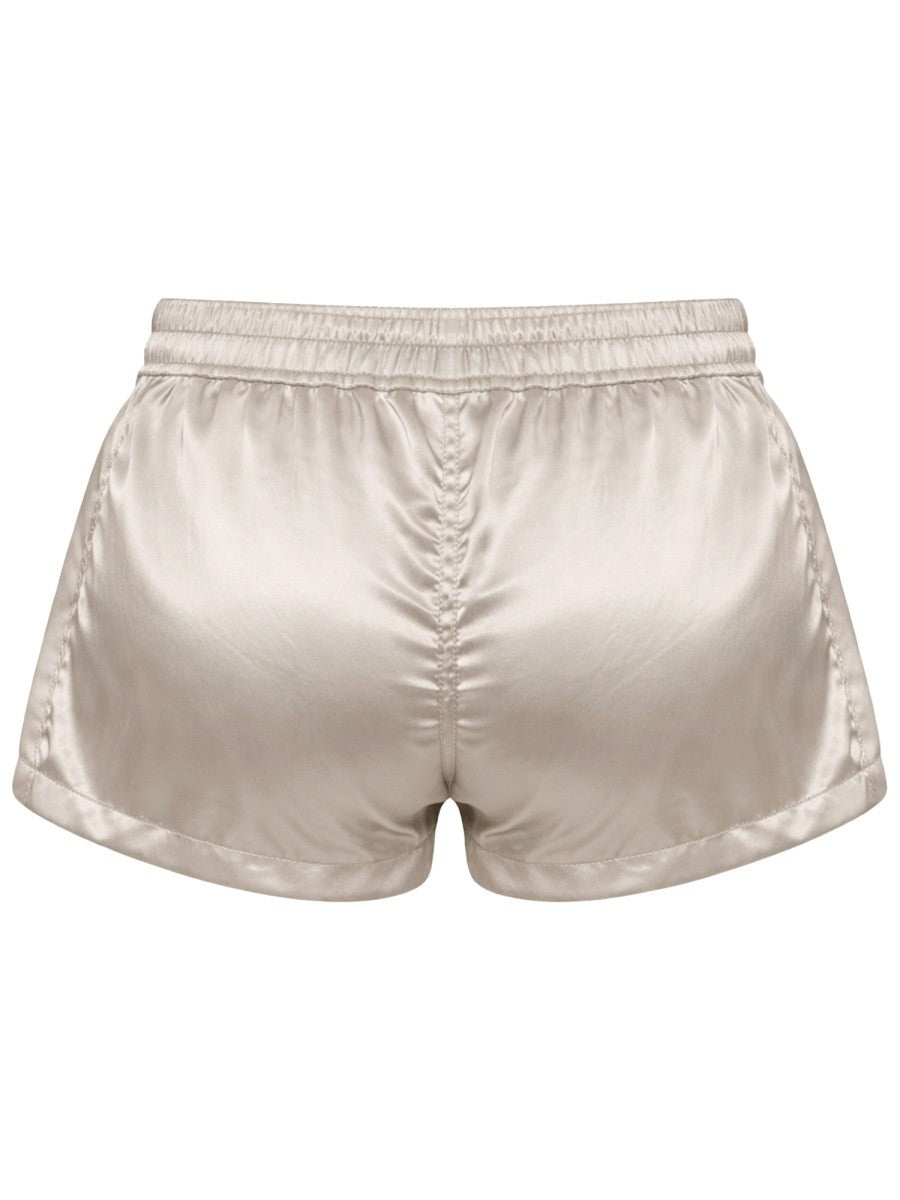 Rick Owens Women's Fog Boxers Shorts Beige